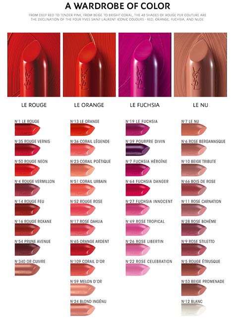 ysl lipstick set uk|YSL lipstick color chart.